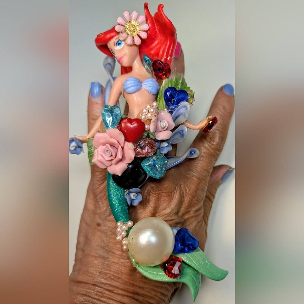 Wendy Gell Disney Pop Art Mermaid Ring Amazing!